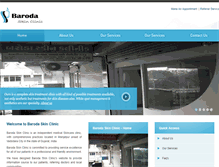 Tablet Screenshot of barodaskinclinic.com